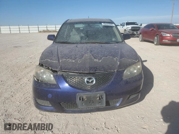 2005 Mazda 3 i with VIN JM1BK12F851220563, listed as a Copart auction lot 49443555 with 170,073 mi miles and Salvage Title. Bid and sale history available at DreamBid. Image 5.
