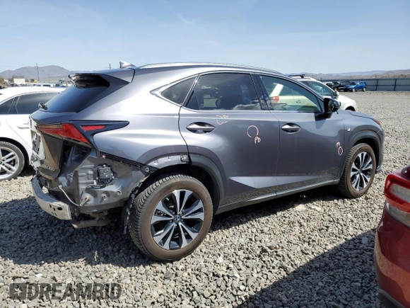 2019 Lexus NX with VIN JTJBARBZ5K2204187, listed as a Copart auction lot 52053175 with 6,458 mi miles and Salvage Title. Bid and sale history available at carsss.com. Image 3.
