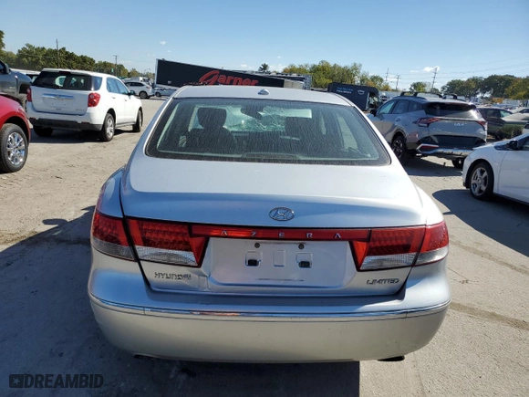 2007 Hyundai Azera SE with VIN KMHFC46F57A201980, listed as a Copart auction lot 74619494 with 0 mi miles and Salvage Title. Bid and sale history available at carsss.com. Image 6.