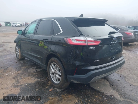 2023 Ford Edge SEL with VIN 2FMPK4J90PBA02641, listed as a IAAI auction lot 41649664 with 1 mi miles. Bid and sale history available at carsss.com. Image 3.