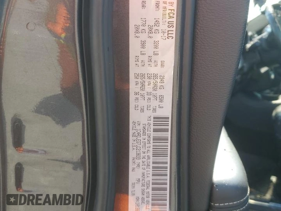 2018 Dodge Durango Citadel with VIN 1C4RDJEG7JC213633, listed as a Copart auction lot 63925525 with Not provided miles and Salvage title. Bid and sale history available at DreamBid. Image 13.