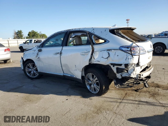 2012 Lexus RX 450h с VIN JTJZB1BA6C2006324, выставлен на аукционе Copart как лот 61091425 с пробегом 269 325 миль миль и Списание • Salvage title. История ставок и продаж доступна на DreamBid. Изображение 2.