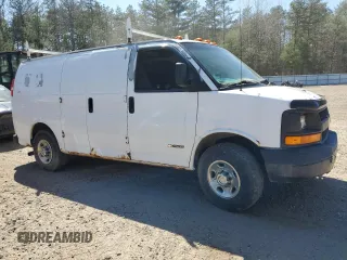 2006 Chevrolet Express Cargo Van with VIN 1GCGG25V561211868, listed as a Copart auction lot 69066834 with Not Provided miles and Non Repairable. Bid and sale history available at carsss.com. Image 4.