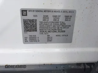 2021 GMC Terrain SLE с VIN 3GKALMEV2ML352839, выставлен на аукционе IAAI как лот 42152063 с пробегом 95 338 миль миль и . История ставок и продаж доступна на DreamBid. Изображение 9.
