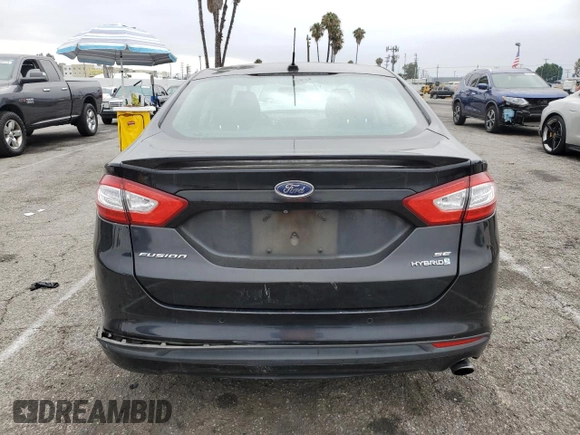 2016 Ford Fusion SE Hybrid with VIN 3FA6P0LU9GR203845, listed as a Copart auction lot 62026805 with 102,456 mi miles and Salvage title. Bid and sale history available at DreamBid. Image 6.