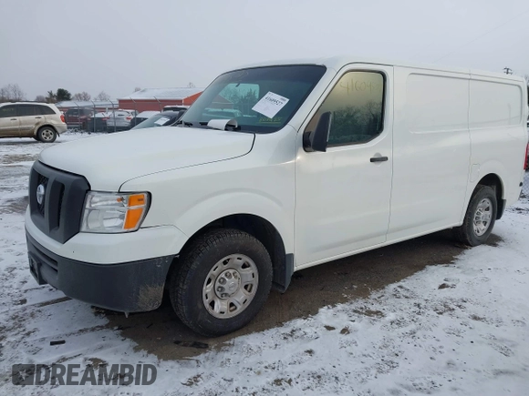 2019 Nissan NV S with VIN 1N6BF0KM0KN808925, listed as a IAAI auction lot 41609527 with 184,264 mi miles. Bid and sale history available at carsss.com. Image 2.