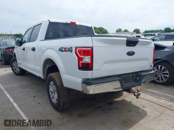 2019 Ford F-150 XL with VIN 1FTEW1E53KFD17091, listed as a IAAI auction lot 42320554 with 166,961 mi miles and . Bid and sale history available at DreamBid. Image 14.