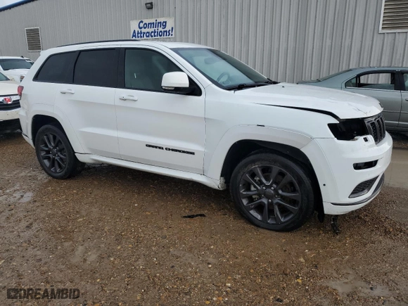 2019 Jeep Grand Cherokee Overland with VIN 1C4RJECG2KC580637, listed as a Copart auction lot 50963525 with 0 mi miles and Salvage Title. Bid and sale history available at carsss.com. Image 4.
