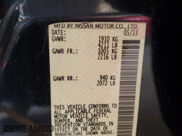 2013 Nissan Altima S with VIN 1N4AL3AP6DC292160, listed as a Copart auction lot 50844075 with 226,525 mi miles and Clean Title. Bid and sale history available at carsss.com. Image 12.