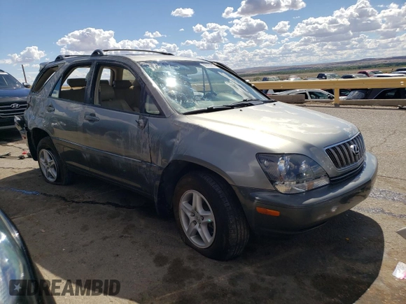 2001 Lexus RX 300 with VIN JTJHF10U610176298, listed as a Copart auction lot 50061124 with 0 mi miles and Salvage Title. Bid and sale history available at carsss.com. Image 4.