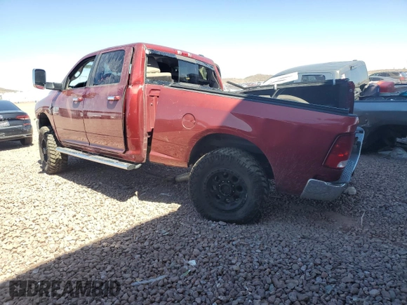 2011 Ram 2500 Laramie Longhorn with VIN 3D7UT2CL2BG550167, listed as a Copart auction lot 49784655 with 181,335 mi miles and Salvage title. Bid and sale history available at DreamBid. Image 2.