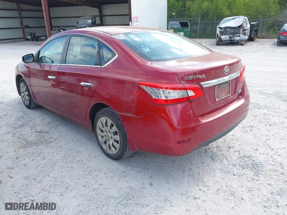 2014 Nissan Sentra SV with VIN 3N1AB7AP9EL643379, listed as a IAAI auction lot 42070423 with 147,949 mi miles. Bid and sale history available at carsss.com. Image 3.