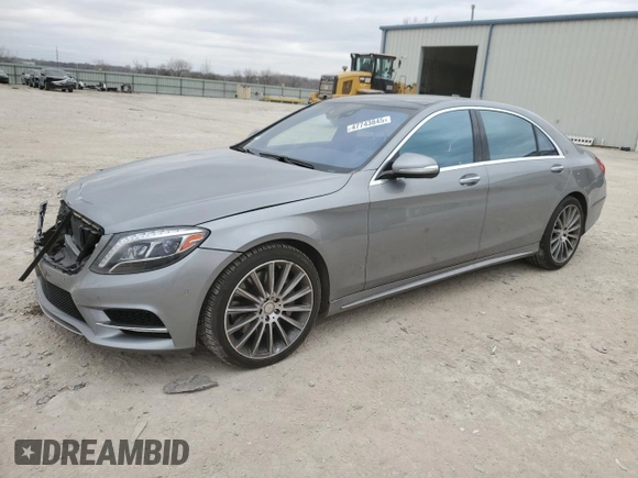 2015 Mercedes-Benz S 550 with VIN WDDUG8CB8FA069701, listed as a Copart auction lot 47743845 with 34,712 mi miles and Salvage Title. Bid and sale history available at DreamBid. Image 1.