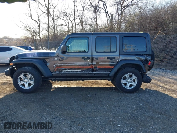 2020 Jeep Wrangler Unlimited Willys with VIN 1C4HJXDN6LW139789, listed as a IAAI auction lot 41882217 with 40,960 mi miles and . Bid and sale history available at DreamBid. Image 15.