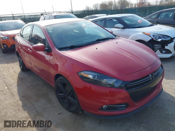 2015 Dodge Dart GT with VIN 1C3CDFEB5FD141327, listed as a IAAI auction lot 42032558 with 68,339 mi miles and . Bid and sale history available at carsss.com. Image 1.