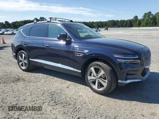 2024 Genesis GV80 with VIN KMUHBDSB2RU200772, listed as a Copart auction lot 61244085 with 22,296 mi miles and Salvage title. Bid and sale history available at DreamBid. Image 4.