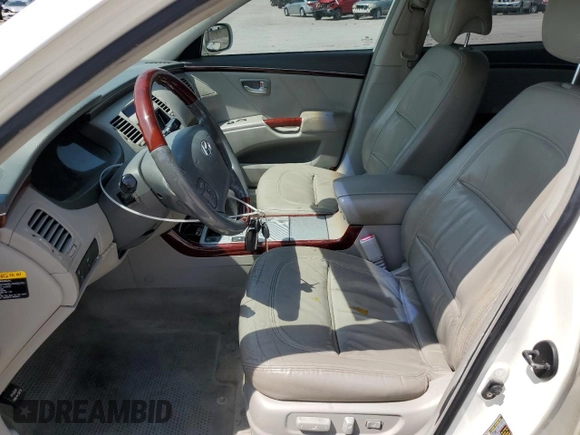 2007 Hyundai Azera SE z VIN KMHFC46F27A181641, wystawiony jako Copart lot #52485025 z przebiegiem 223 170 mil mil oraz Nie do naprawy • Non repairable. Historia ofert i sprzedaży dostępna na DreamBid. Obrazek 7.