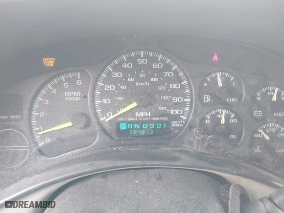 2000 Chevrolet Silverado 1500 LS with VIN 2GCEC19T5Y1372384, listed as a IAAI auction lot 41927436 with 384,813 mi miles. Bid and sale history available at carsss.com. Image 7.
