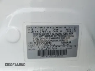 2019 Nissan Versa SV with VIN 3N1CN7AP5KL807304, listed as a Copart auction lot 48010775 with 93,496 mi miles and Non repairable. Bid and sale history available at DreamBid. Image 12.
