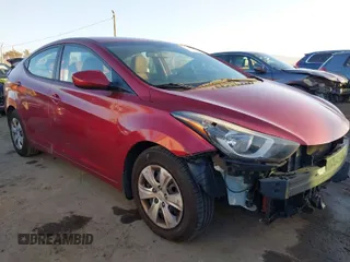 2016 Hyundai Elantra SE with VIN 5NPDH4AE0GH733173, listed as a IAAI auction lot 41134432 with 83,402 mi miles. Bid and sale history available at carsss.com. Image 1.