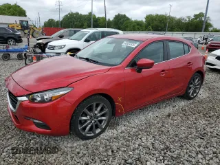 2018 Mazda 3 Touring z VIN 3MZBN1L3XJM178452, wystawiony jako Copart lot #58534525 z przebiegiem 94 870 mil mil oraz Szkoda całkowita • Salvage title. Historia ofert i sprzedaży dostępna na DreamBid. Obrazek 1.