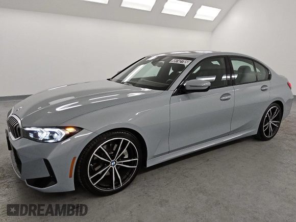2024 BMW 3 Series 330i with VIN 3MW69FF03R8E63910, listed as a Copart auction lot 49742785 with 19,796 mi miles and Clean Title. Bid and sale history available at carsss.com. Image 1.