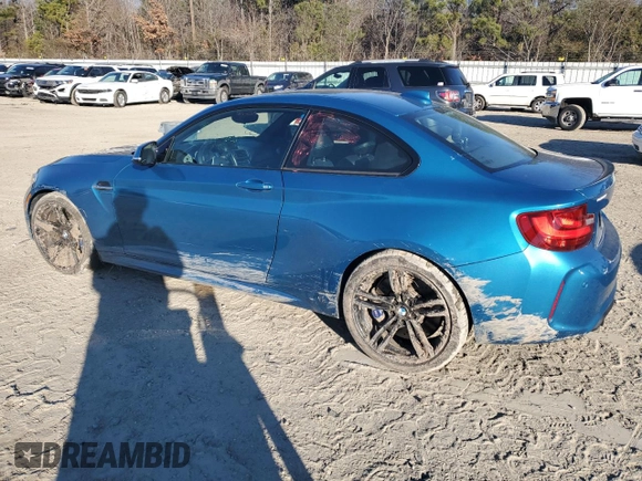 2017 BMW M2 with VIN WBS1H9C31HV888479, listed as a Copart auction lot 85964834 with 0 mi miles and Salvage Title. Bid and sale history available at carsss.com. Image 2.