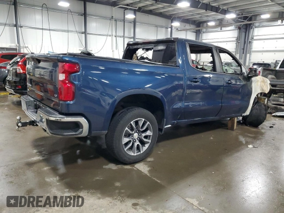 2021 Chevrolet Silverado 1500 LT with VIN 3GCUYDET5MG224130, listed as a Copart auction lot 54740144 with 0 mi miles and Non Repairable. Bid and sale history available at carsss.com. Image 3.