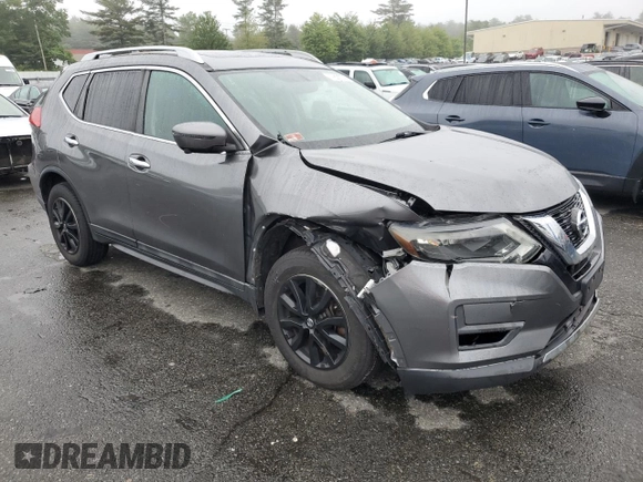 2017 Nissan Rogue SV with VIN 5N1AT2MV5HC756135, listed as a Copart auction lot 59656225 with 157,656 mi miles and Salvage title. Bid and sale history available at DreamBid. Image 4.