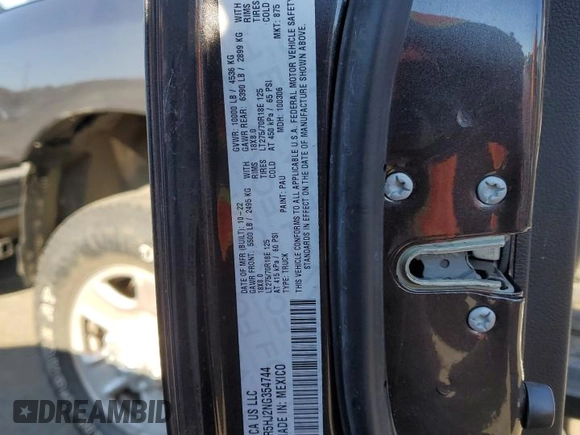 2022 Ram 2500 Tradesman with VIN 3C6UR5HJ2NG354744, listed as a Copart auction lot 43174365 with 17,589 mi miles and Salvage title. Bid and sale history available at DreamBid. Image 12.