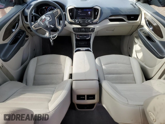 2023 GMC Terrain Denali with VIN 3GKALXEGXPL250390, listed as a Copart auction lot 56064525 with 24,512 mi miles and Salvage title. Bid and sale history available at DreamBid. Image 8.