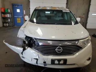 2011 Nissan Quest SL with VIN JN8AE2KP0B9006265, listed as a Copart auction lot 61105715 with 143,967 mi miles and Salvage title. Bid and sale history available at DreamBid. Image 5.