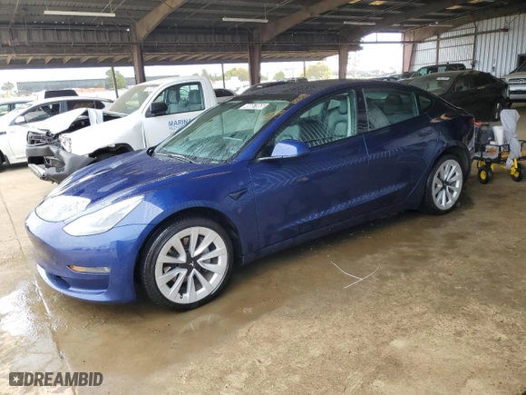 2023 Tesla Model 3 with VIN 5YJ3E1EA3PF450467, listed as a Copart auction lot 46667865 with 125,069 mi miles and Clean Title. Bid and sale history available at carsss.com. Image 1.