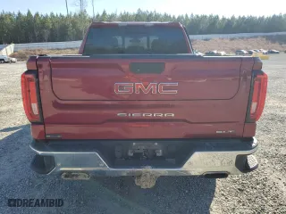 2019 GMC Sierra 1500 SLT with VIN 3GTU9DED2KG265625, listed as a Copart auction lot 45293105 with 112,137 mi miles and Salvage Title. Bid and sale history available at carsss.com. Image 6.