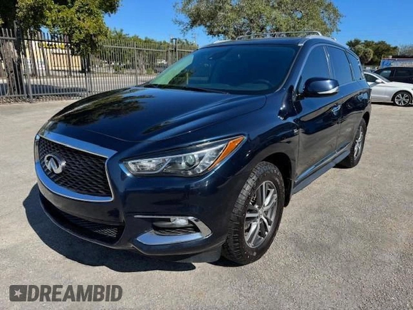 2020 Infiniti QX60 Luxe with VIN 5N1DL0MM9LC538281, listed as a Copart auction lot 56608075 with 130,337 mi miles and Non Repairable. Bid and sale history available at DreamBid. Image 1.
