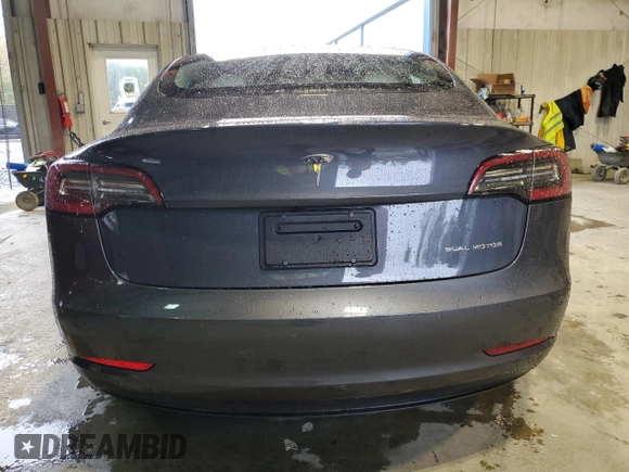 2022 Tesla Model 3 Long Range with VIN 5YJ3E1EB7NF102080, listed as a Copart auction lot 52859515 with 29,276 mi miles and Salvage Title. Bid and sale history available at carsss.com. Image 6.