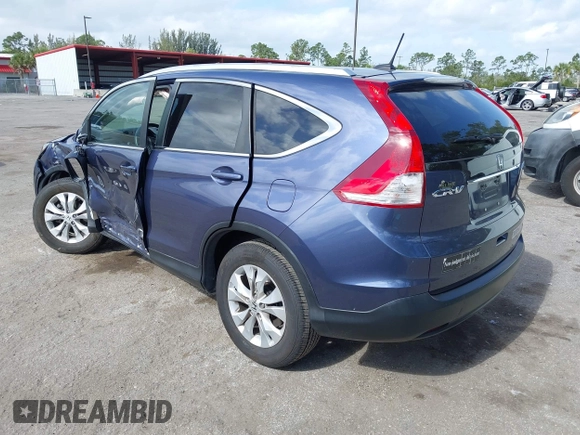 2014 Honda CR-V EX-L with VIN 5J6RM4H70EL047209, listed as a IAAI auction lot 42115691 with 46,587 mi miles and . Bid and sale history available at carsss.com. Image 3.