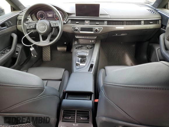 2019 Audi A5 Sportback Premium Plus with VIN WAUENCF57KA017495, listed as a Copart auction lot 77611653 with 38,822 mi miles. Bid and sale history available at carsss.com. Image 8.