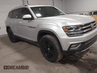 2018 Volkswagen Atlas 3.6L V6 SEL with VIN 1V2MR2CA5JC521172, listed as a IAAI auction lot 41957029 with 108,439 mi miles. Bid and sale history available at carsss.com. Image 1.