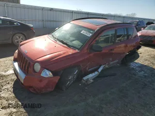 2007 Jeep Compass Limited with VIN 1J8FF57W17D169570, listed as a Copart auction lot 44238425 with 106,033 mi miles and Salvage Title. Bid and sale history available at carsss.com. Image 1.