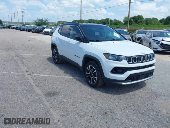 2023 Jeep Compass (RED) Edition with VIN 3C4NJDCN7PT566543, listed as a IAAI auction lot 42476972 with 45,439 mi miles and . Bid and sale history available at DreamBid. Image 1.
