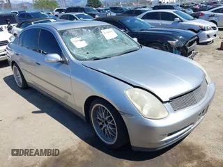 2003 Infiniti G35 with VIN JNKCV51E73M020943, listed as a IAAI auction lot 41930959 with Not Provided miles and . Bid and sale history available at carsss.com. Image 1.