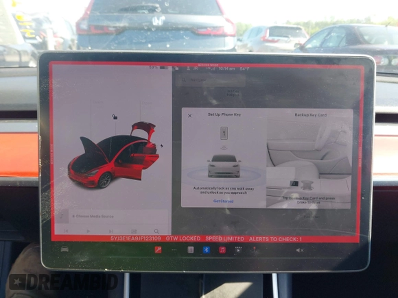 2018 Tesla Model 3 Long Range Battery z VIN 5YJ3E1EA9JF123109, wystawiony jako IAAI lot #42038158 z przebiegiem 133 361 mil mil oraz . Historia ofert i sprzedaży dostępna na DreamBid. Obrazek 18.