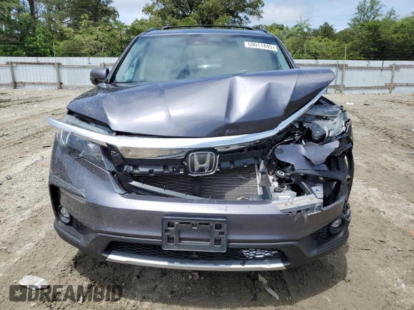 2019 Honda Pilot EX-L with VIN 5FNYF6H52KB043098, listed as a Copart auction lot 59011445 with 88,398 mi miles and Salvage title. Bid and sale history available at DreamBid. Image 5.