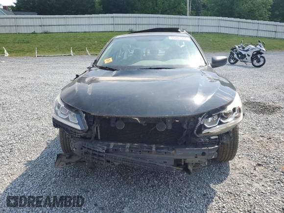 2017 Honda Accord Sedan LX with VIN 1HGCR2F33HA276454, listed as a Copart auction lot 55407955 with 136,415 mi miles and Salvage Title. Bid and sale history available at carsss.com. Image 5.