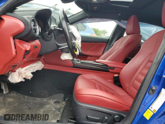 2021 Lexus IS 350 F Sport with VIN JTHGZ1E20M5020468, listed as a Copart auction lot 57848025 with 22,077 mi miles and Salvage title. Bid and sale history available at DreamBid. Image 7.