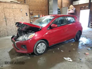 2024 Mitsubishi Mirage ES with VIN ML32AUHJ9RH005225, listed as a Copart auction lot 58779035 with 60,543 mi miles and Salvage title. Bid and sale history available at DreamBid. Image 1.