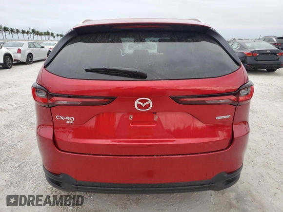 2024 Mazda CX-90 Preferred Plus with VIN JM3KKCHD6R1148065, listed as a Copart auction lot 76298454 with Not Provided miles and Non Repairable. Bid and sale history available at DreamBid. Image 6.