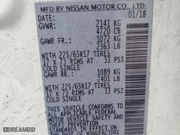 2018 Nissan Rogue S with VIN 5N1AT2MV5JC756528, listed as a Copart auction lot 53135835 with 166,873 mi miles and Clean Title. Bid and sale history available at carsss.com. Image 13.