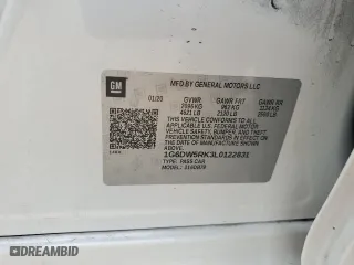 2020 Cadillac CT5 Luxury with VIN 1G6DW5RK3L0122831, listed as a Copart auction lot 55451854 with 37,074 mi miles and Salvage Title. Bid and sale history available at carsss.com. Image 12.